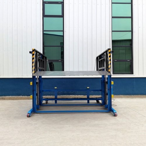 移动式装卸货平台电动小型升降机叉车上下货装卸集装箱液压登车桥