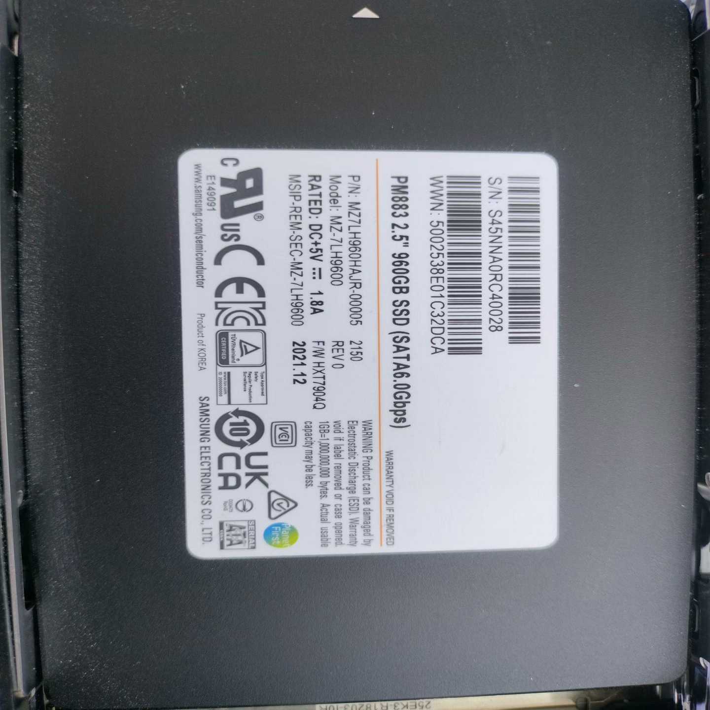 询价~960G PM883 三星