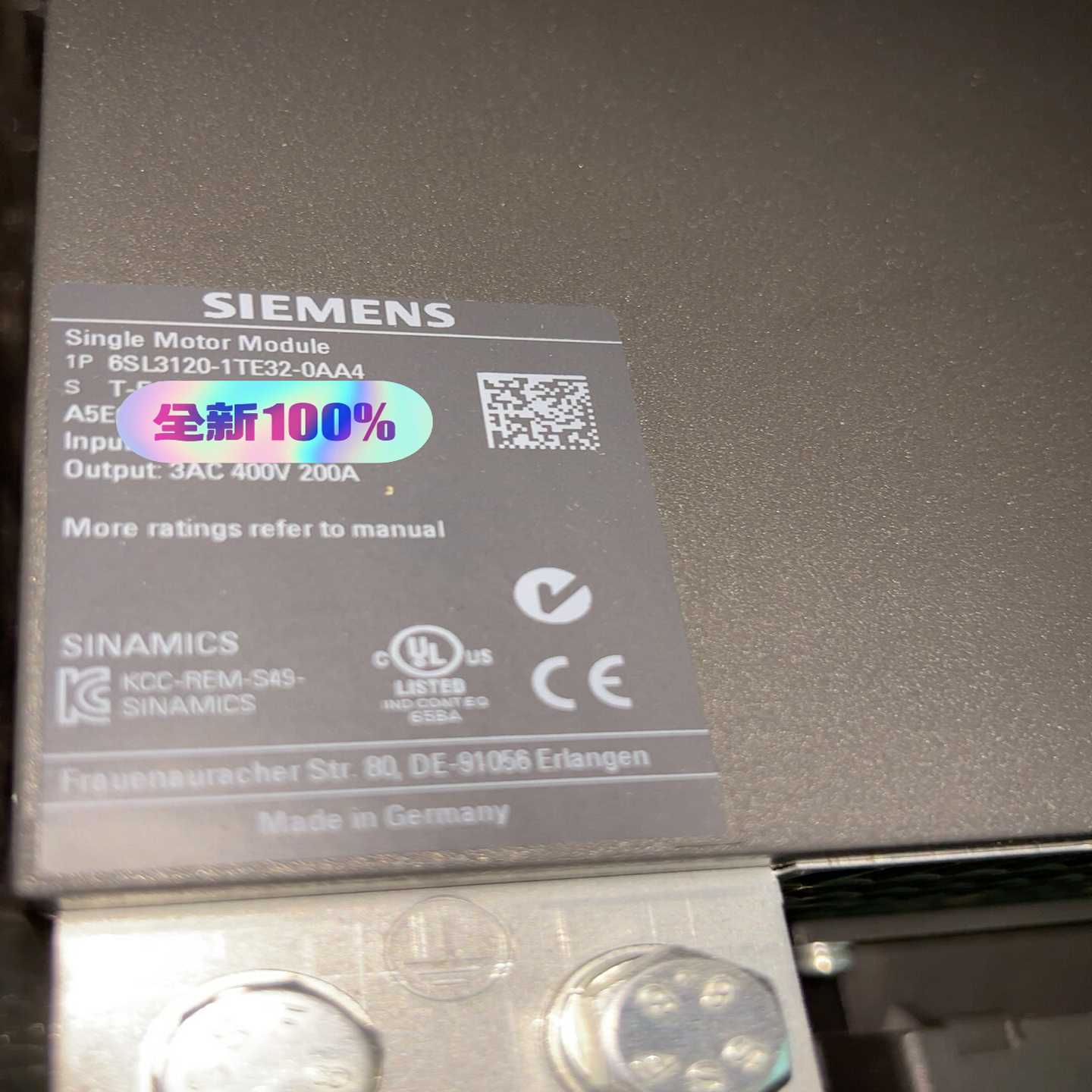 【议价】6SL3120-1TE32-0AA4，未使用，议适用