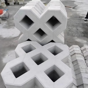 停车场车位井字植草砖八字砖厂家大量现货供应水泥草坪砖双八字砖