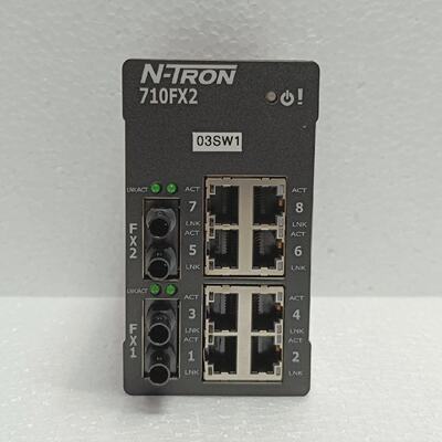NTron 710FX2ST Industrial Ethernet Switch 1049VDC Connector