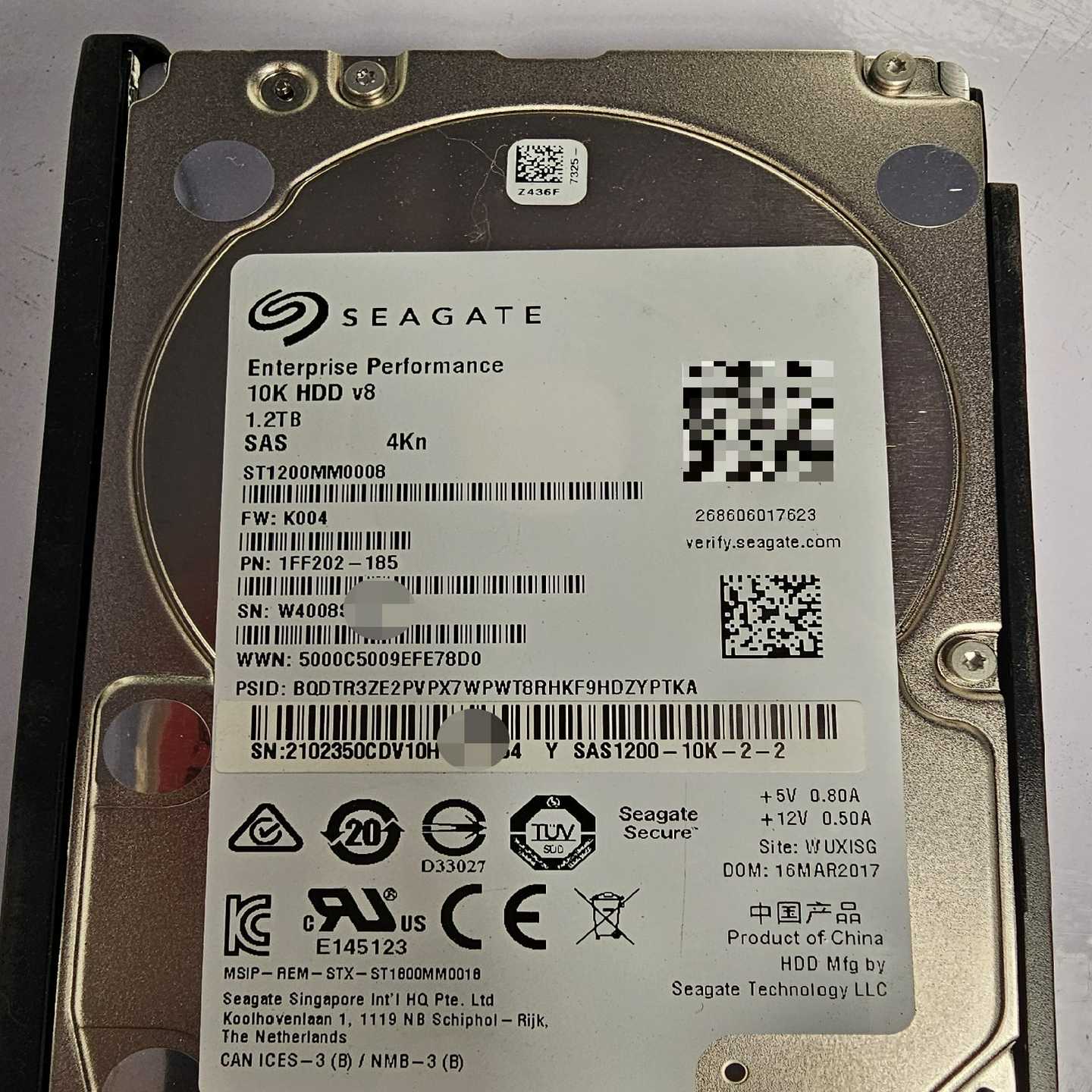 （请询价）02350CDV 1.2T SAS 4KN 5300 V3