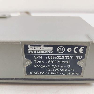 Trafag 8202.75.2210 Pressure Transmitter Gama 02.5 Barra 0 0