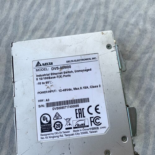 【询价】DeⅠta/台达，DVS-008I00非网管型工业级百兆太网适用