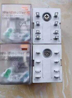 配件原装正品魏德米勒DRM中间继电器 7760056063 DRM270220L议价