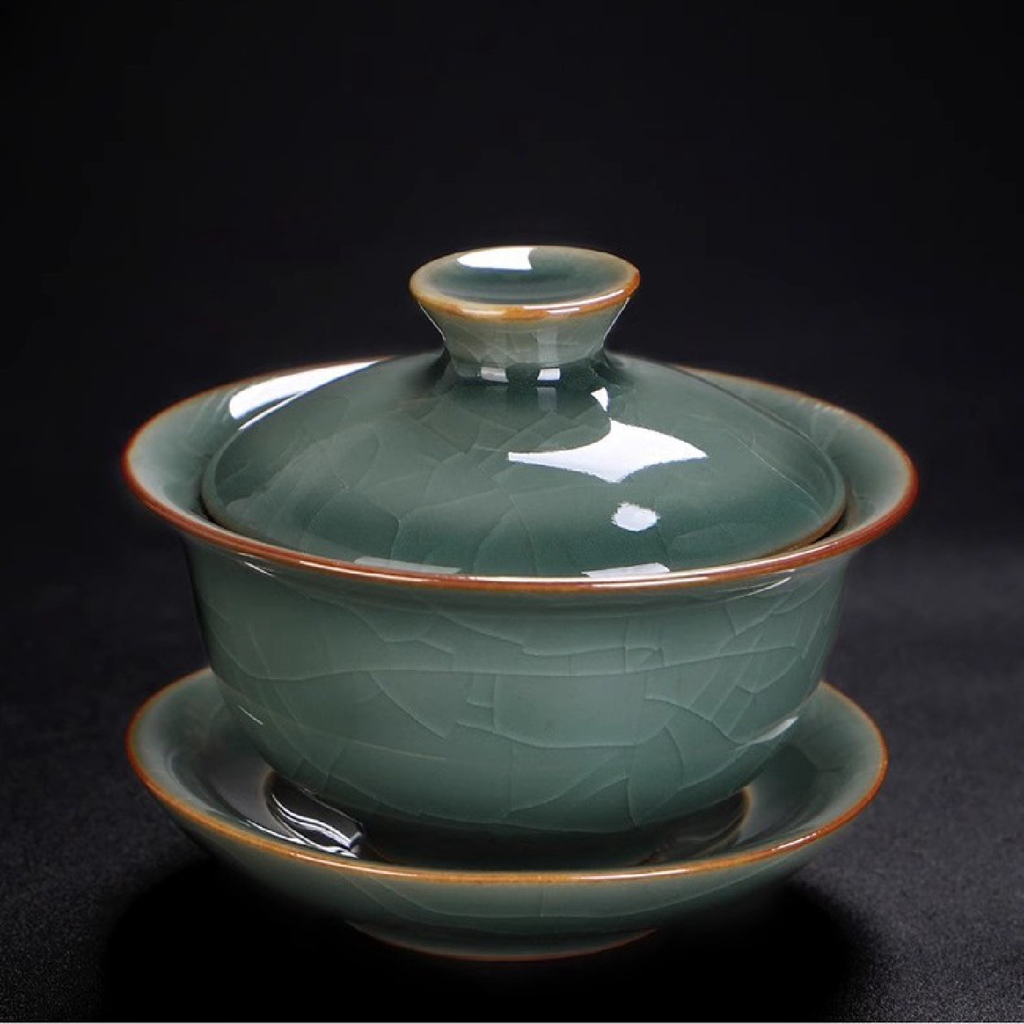 2024新款哥窑茶具套装家用办公室轻奢高档陶瓷泡茶壶茶杯功夫送礼
