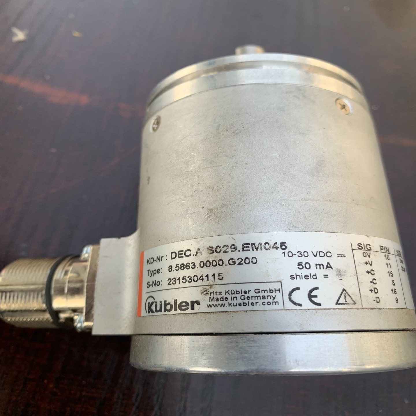 询价库伯勒编码器DEC.A.S029.EM045议价