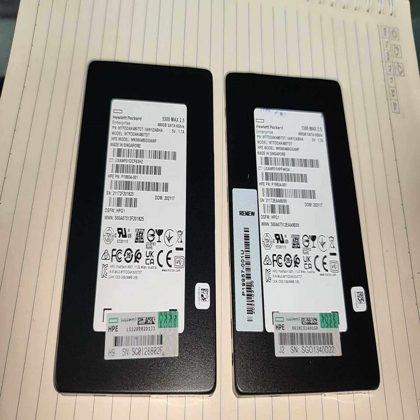 hpe惠普5300max480GBSSD固态--议价商品