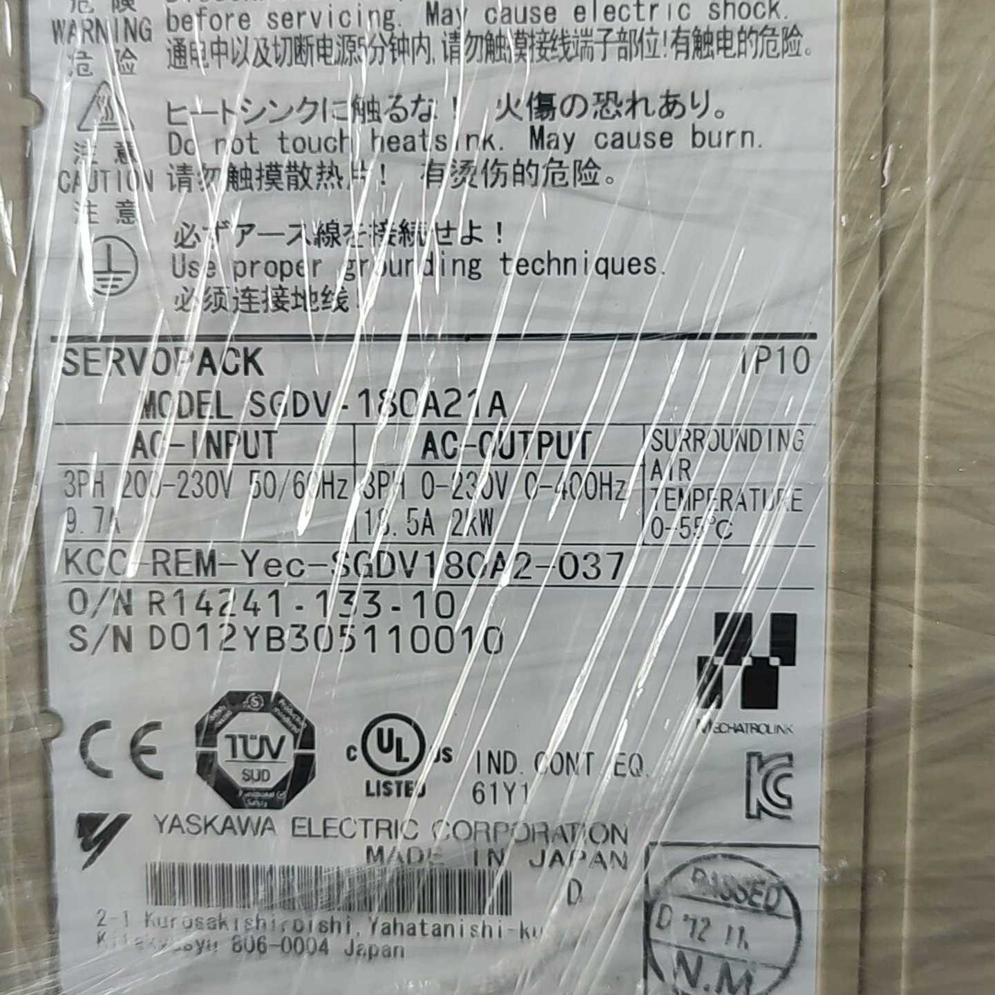 【议价】安川SGDV-180A21A适用