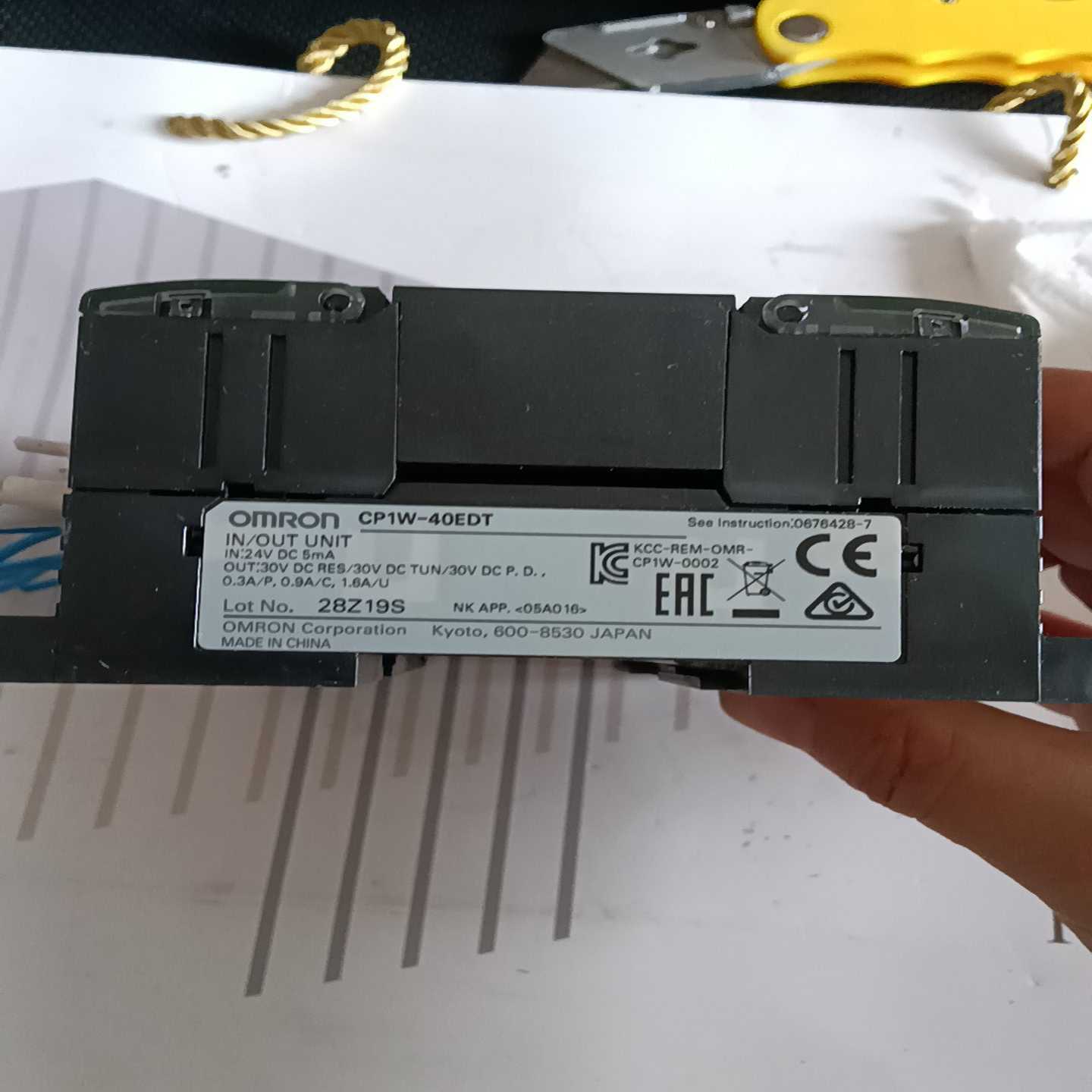 【议价】扩展模块CP1W-40EDT,成色如图,,,功能包适用