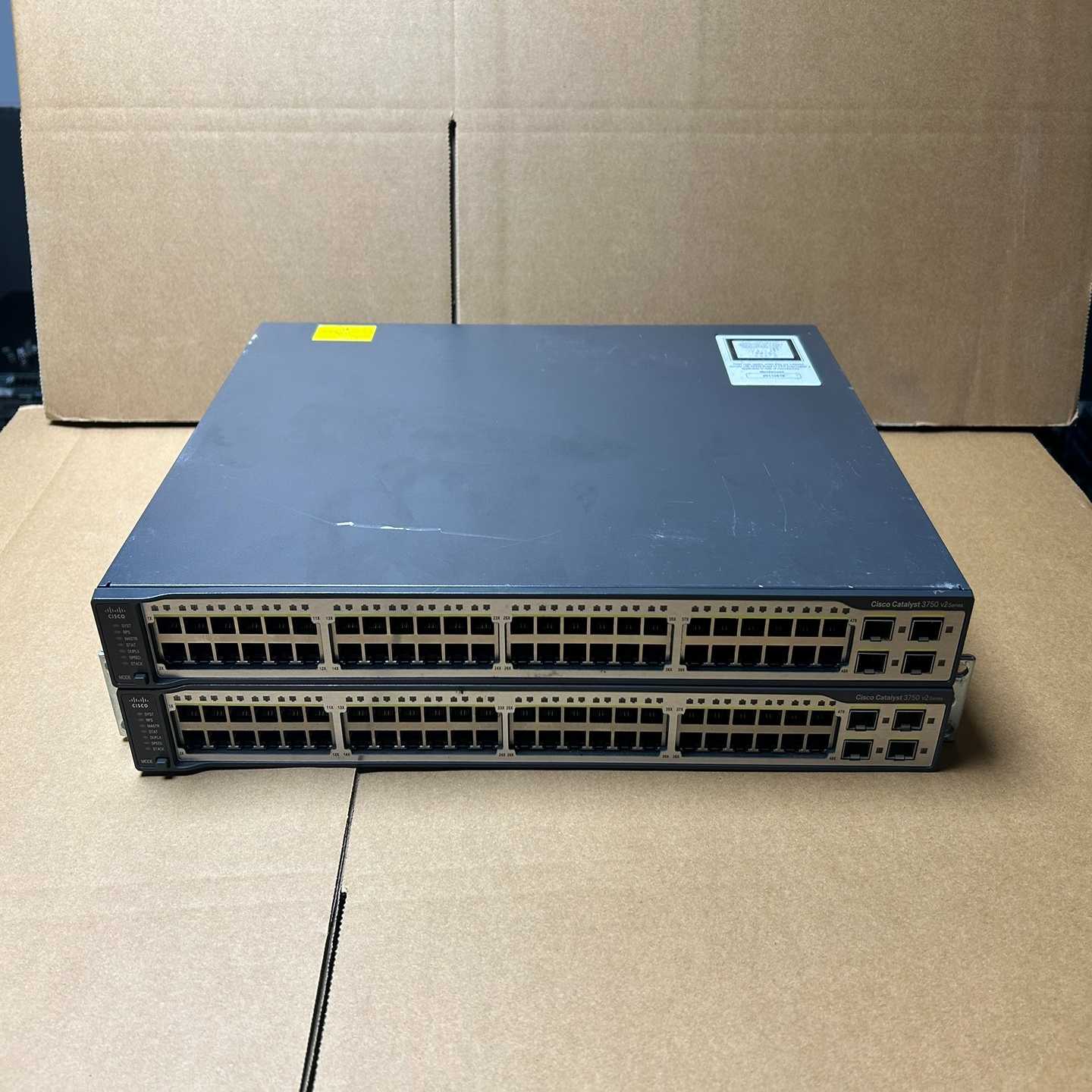 询价~Cisco 思科 WS-C3750V2-48TS-S 48口