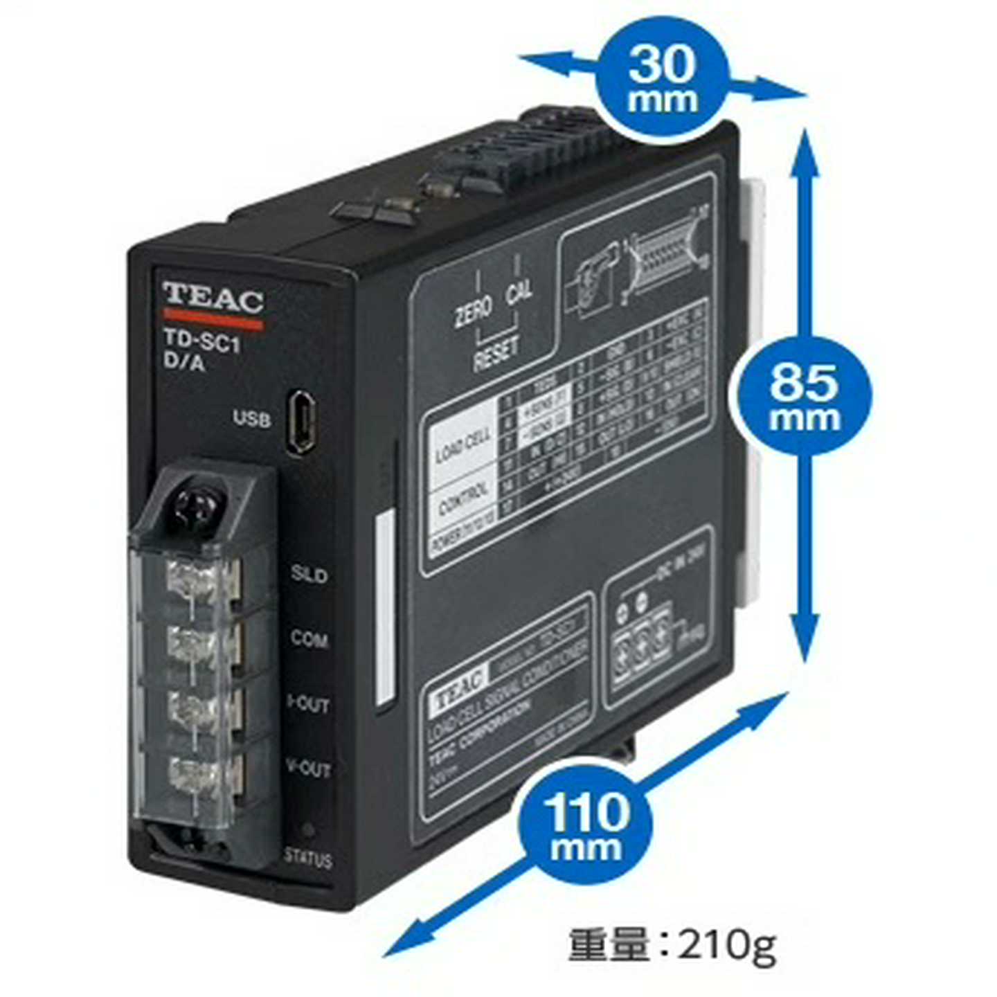 称重信号放大器TD-SC1(D/A)，TEAC【侨报商行】