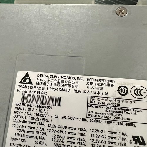 HP原装Z820电源1125W71664600162-议价