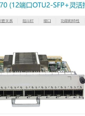 CR5D00TBXF7003030WGYP24012x10GOTU2SFP12端口OTU2SFP议价