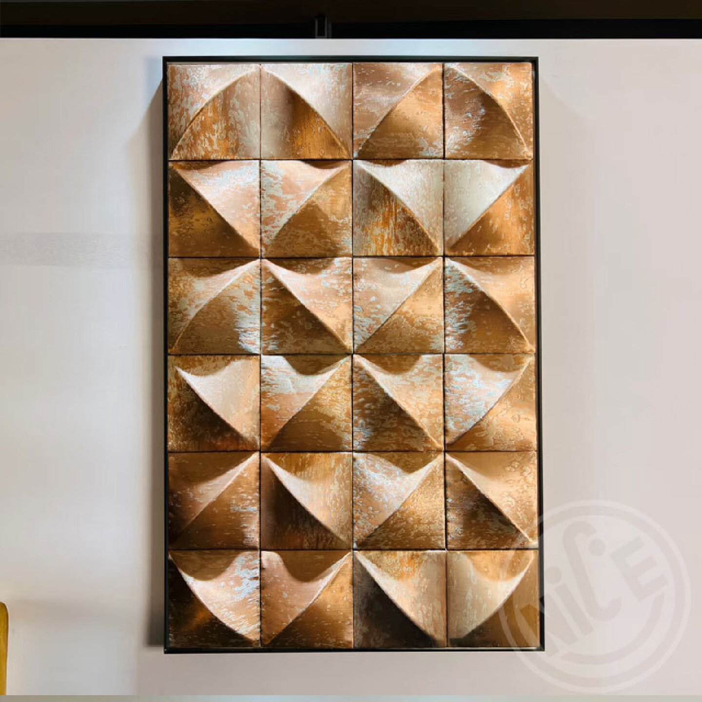 铜丝编织工艺立体装饰画简约客厅玄关挂画酒店样板房小众艺术装置