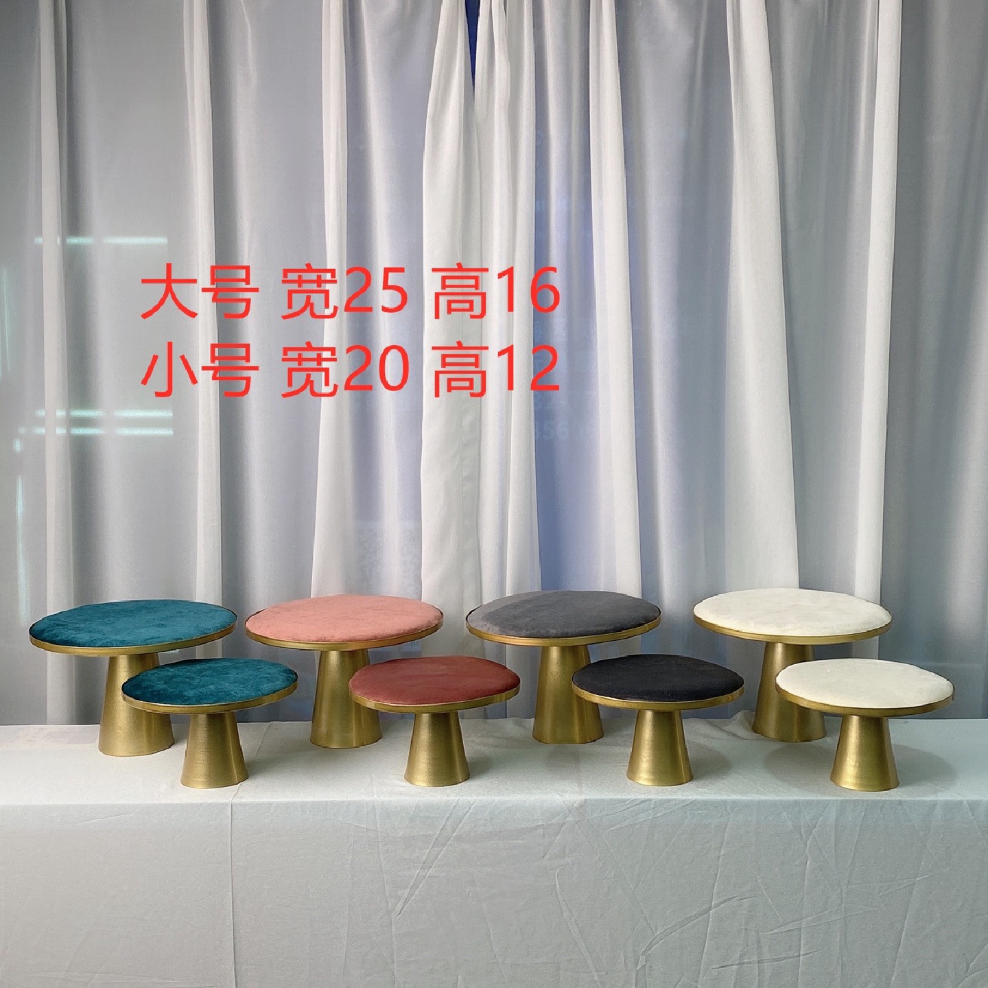 新款现货饰品陈列道具进口荷兰绒布店内工作室陈列展示架