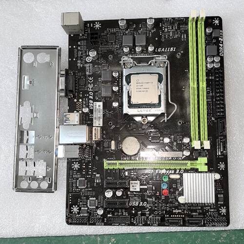 H110MVQ7主板带i37100CPU-议价