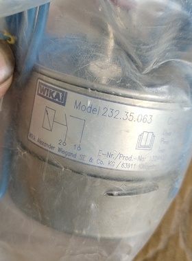 德国威卡WIKA原装压力表Model232.35.063议价