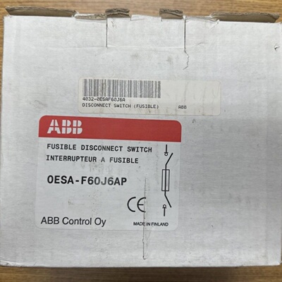 ABB OESAF60J6AP 60A 600VAC FUSIBLE DISCONNECT SWITCH  **NEW