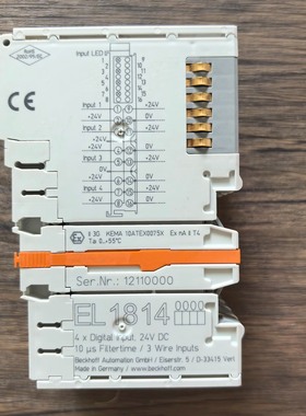【请询价】现货销售 BECKHOFF倍福 EL1814 模块 原装拆机
