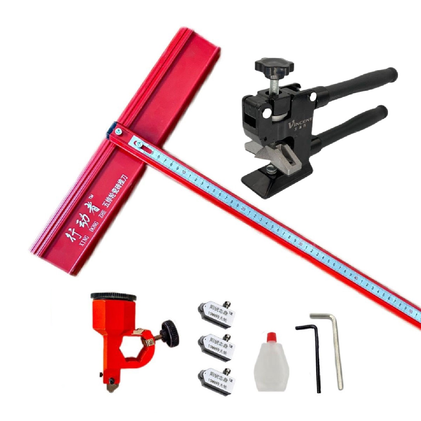 ktt型瓷砖推刀切瓷砖切割地砖岩板大理石手动瓷砖推刀t型推刀