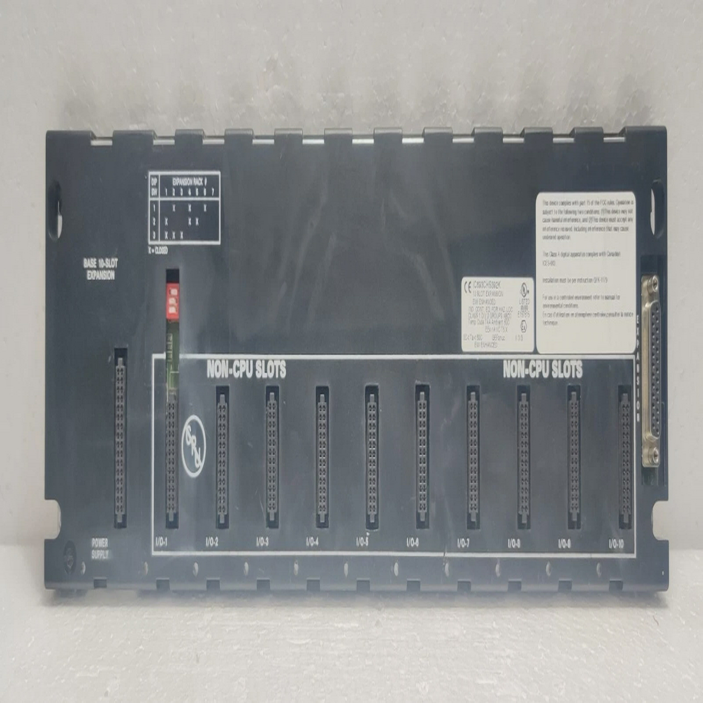 通用电气FanucIC693CHS392K底座10插槽扩展