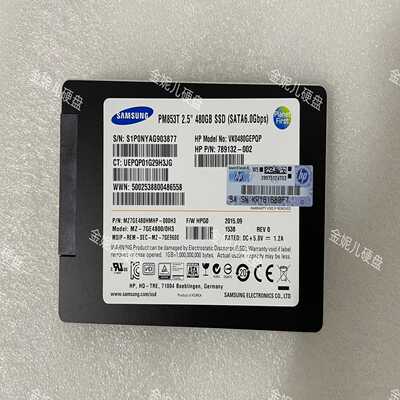 惠普 三星PM853T 480GB SATA 6Gb HPG