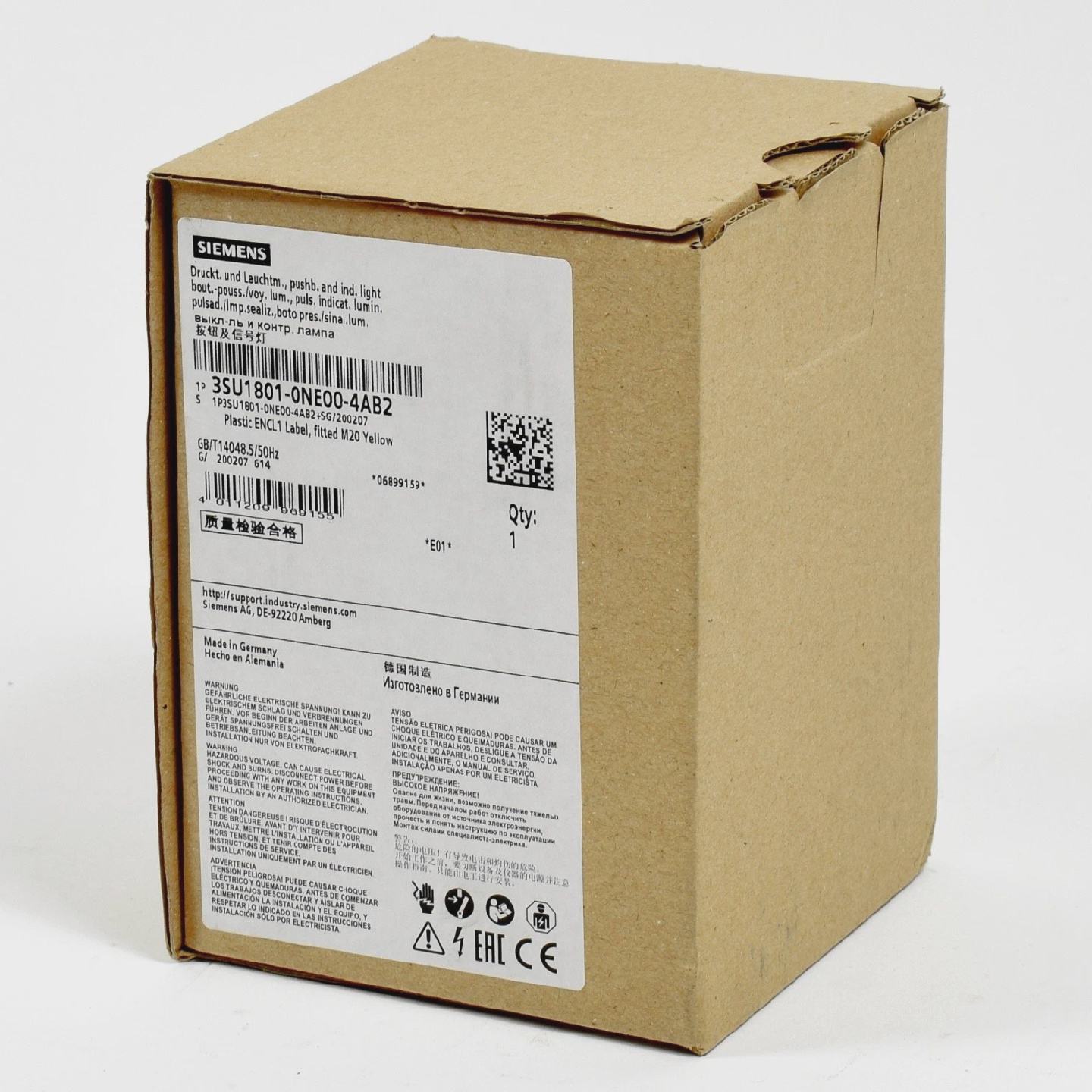 Siemens Gehuse fr Befehlsgert NotAus Schalter 3SU18010NE004A - 实物图