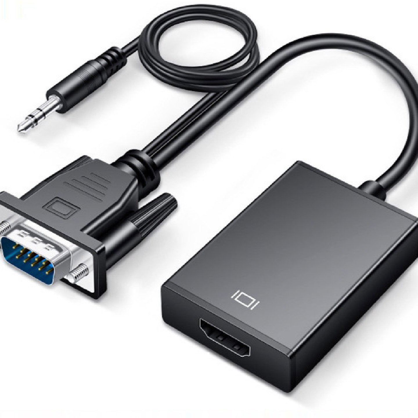 VGA转HDMI转换头笔记本电脑连显示器线电视投影仪vja转高清hami线,影音电器,HDMI线,淘宝优惠券,粉丝福利购,淘宝优惠卷