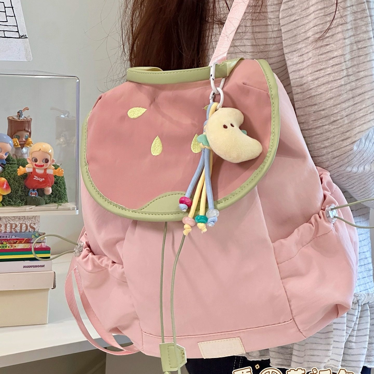 日系ins可爱少女双肩包高颜值旅游轻便防水登山小背包大学生书包