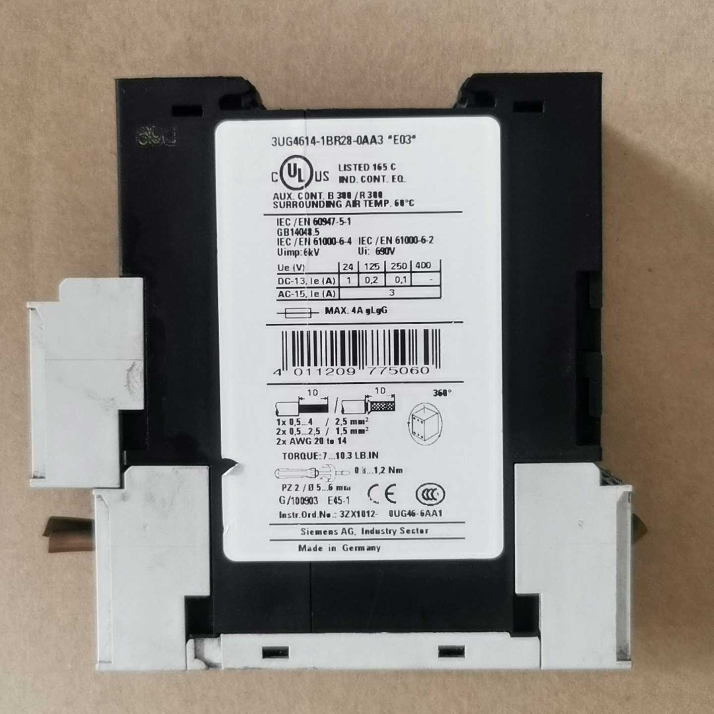 售前询价询价-继电器3uG461-1BR28-0AA3功能