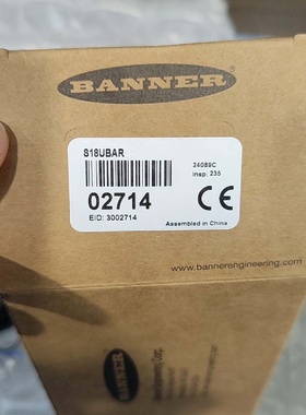 美国BANNER邦纳超声波传感器S18UBAR全新正品带-议价