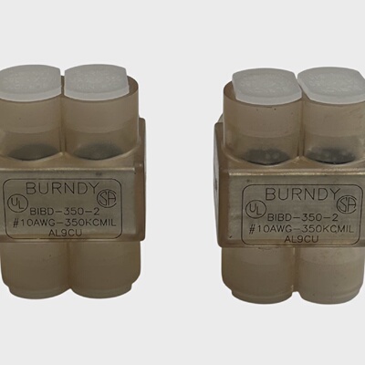 2 BURNDY BIBD3502  BIBD3502 UNITAP CONNECTORS 10AWG350KCMIL