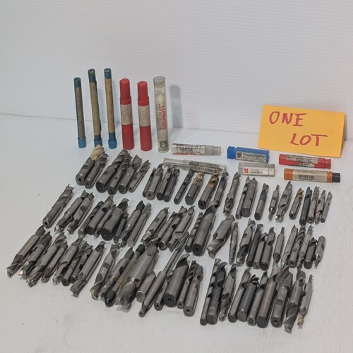 LargeLot(90)DoubleandSingleSidedDrillBits,Varying