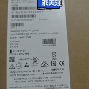 询-G120C变频器型号6SL32101KE