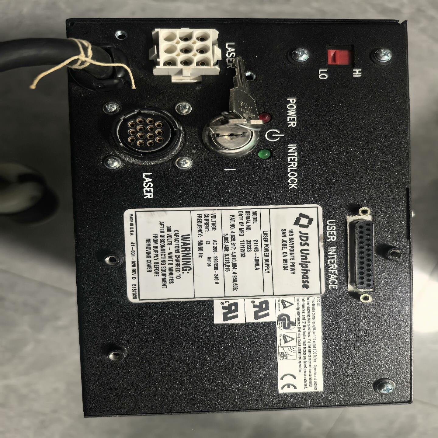 议价美国JDS Uniphase 激光电源 2114B-40ML