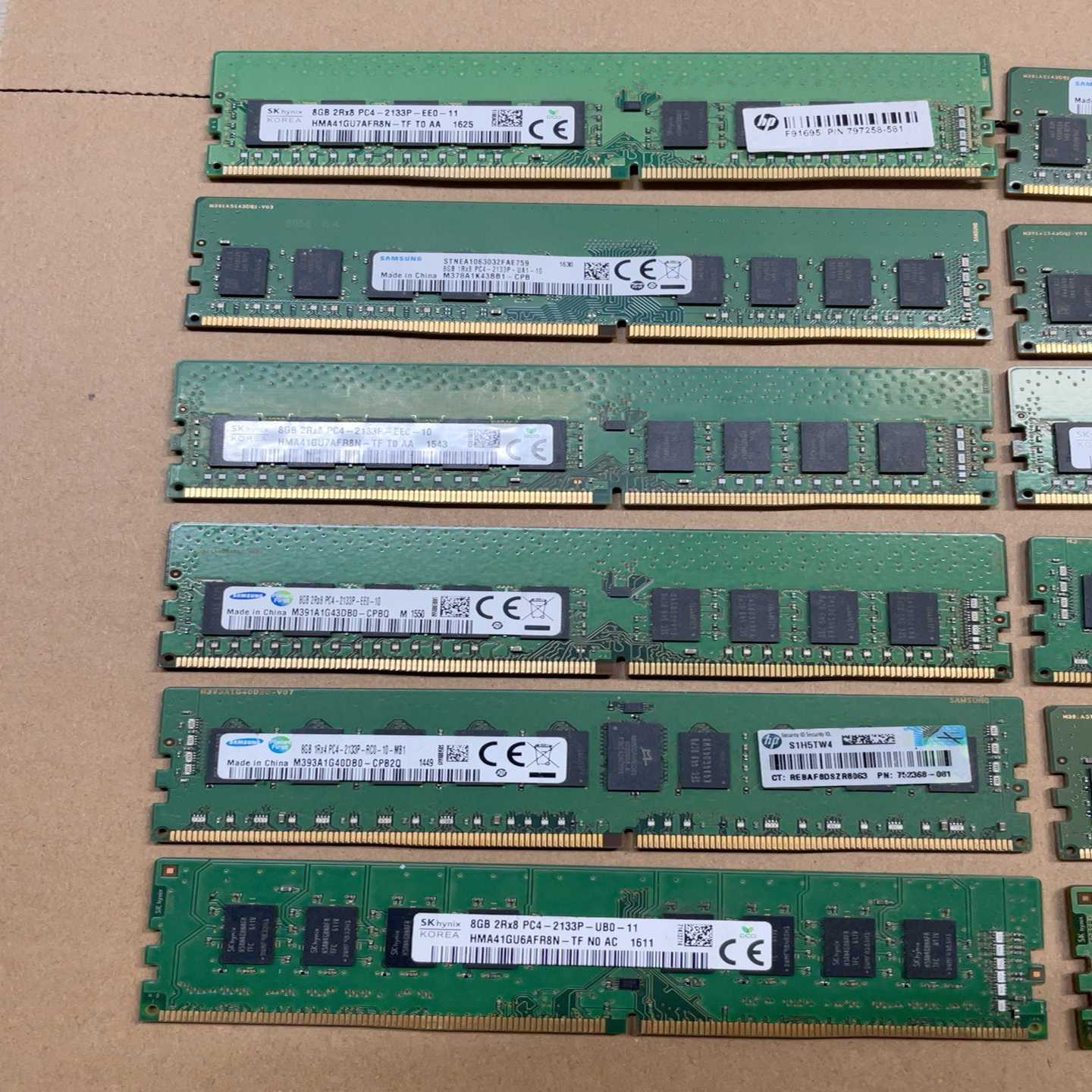 出30条三星，海力士8G2133P内存，成色如图，功能--议价商品