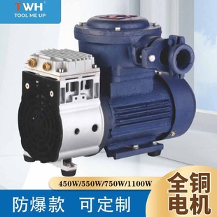 200V活塞真空泵120W小型无油真空泵 红宝石厂家批发无油泵HP