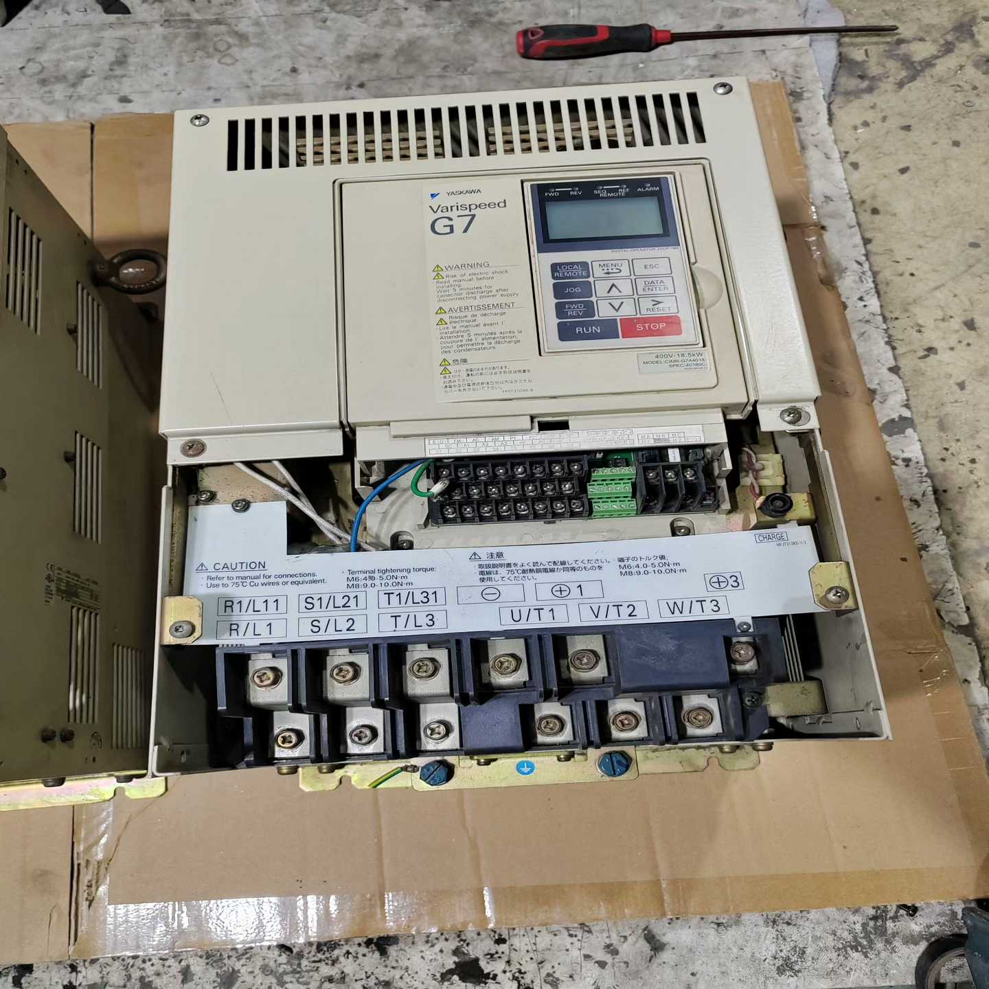 安川变频器18.5KW，CIMR-G7A4018，，询价