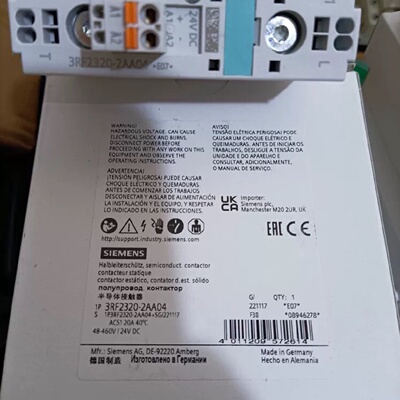 3RF23202AA04西门子体接触器全新原装正品议价