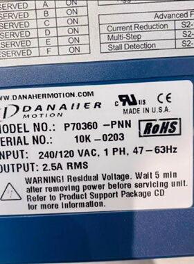 寻IDANAHER太平洋丹纳赫驱动器P70360PNN