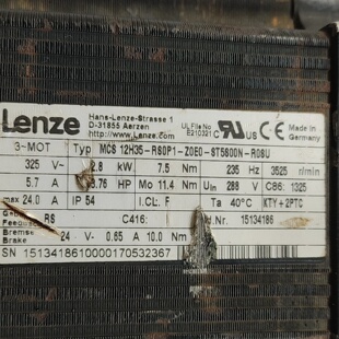 R0SU伦茨伺服马达原装 议价MCS12H35 ST5S00N Z0E0 拆机包好 RS0P1