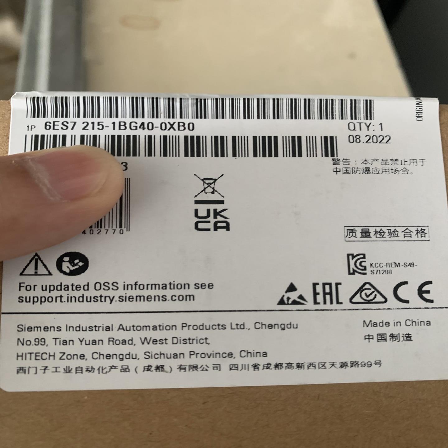 6ES7215-1BG40-0XB01215cpu询价