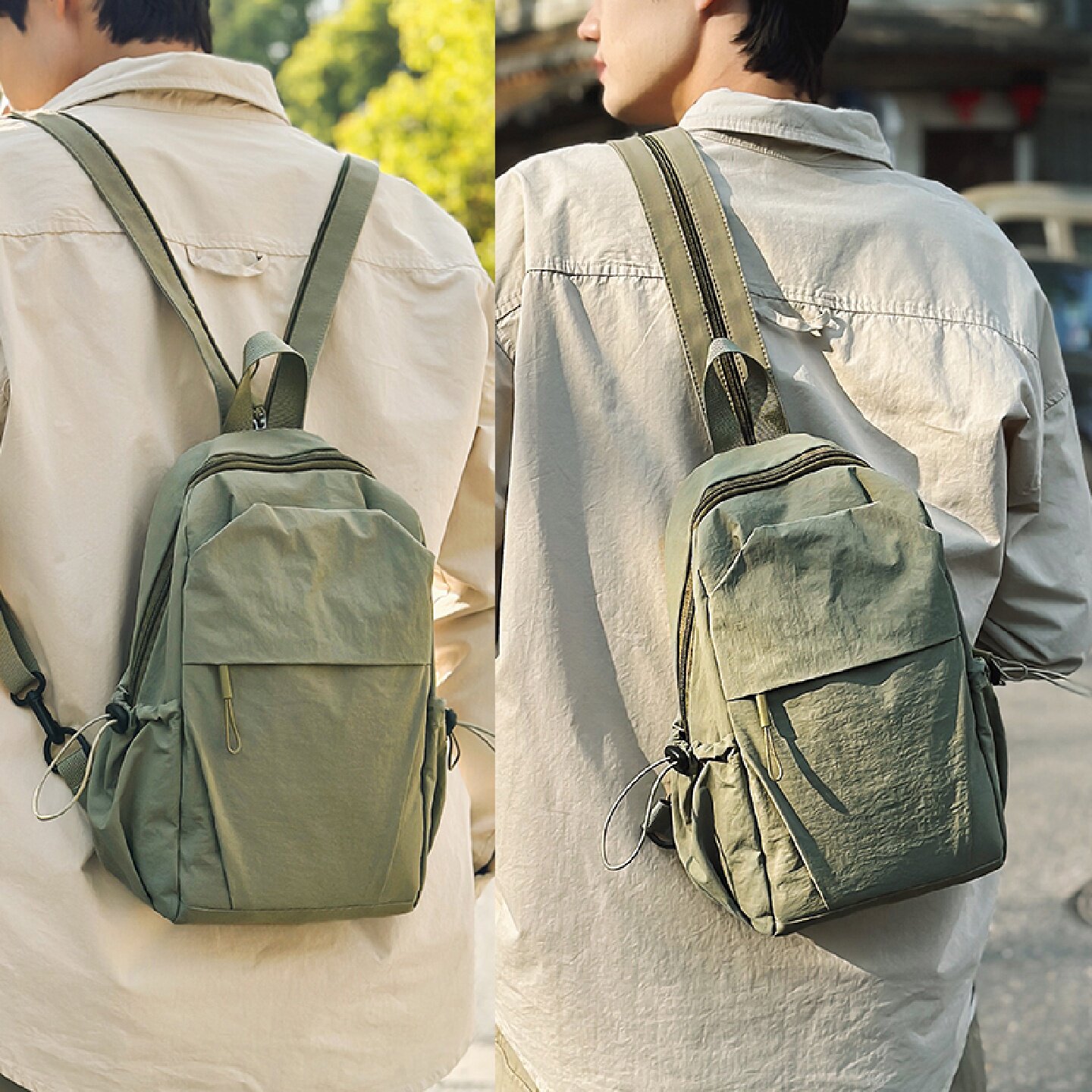 两用胸包男女户外便携旅行包轻便小型双肩包运动徒步登山包斜挎包