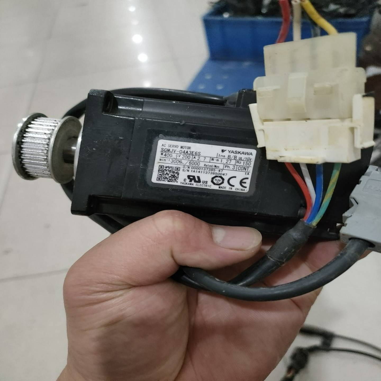 议价-SGMJV-04A3E6S绝对值电机九成新包好h保修现货测试