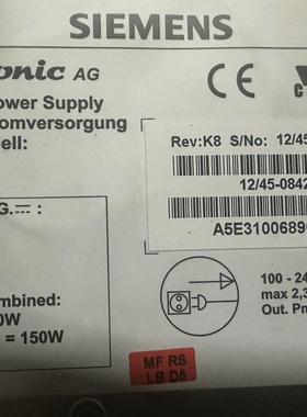 西门子A5E31006890KA西门子工控机电源西门子A5议价