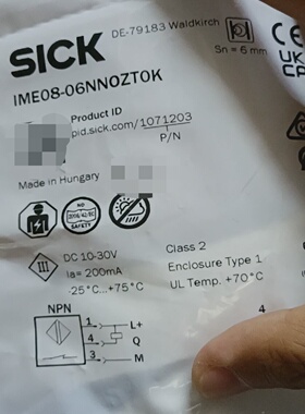 询-SICK西克接近开关IME0806NNOZTOK匈牙