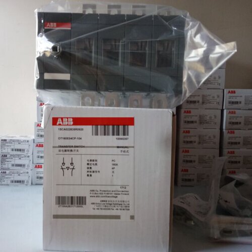议价ABB转换开关OT400E04CP-104四极400A手动试/质保一年公司开店
