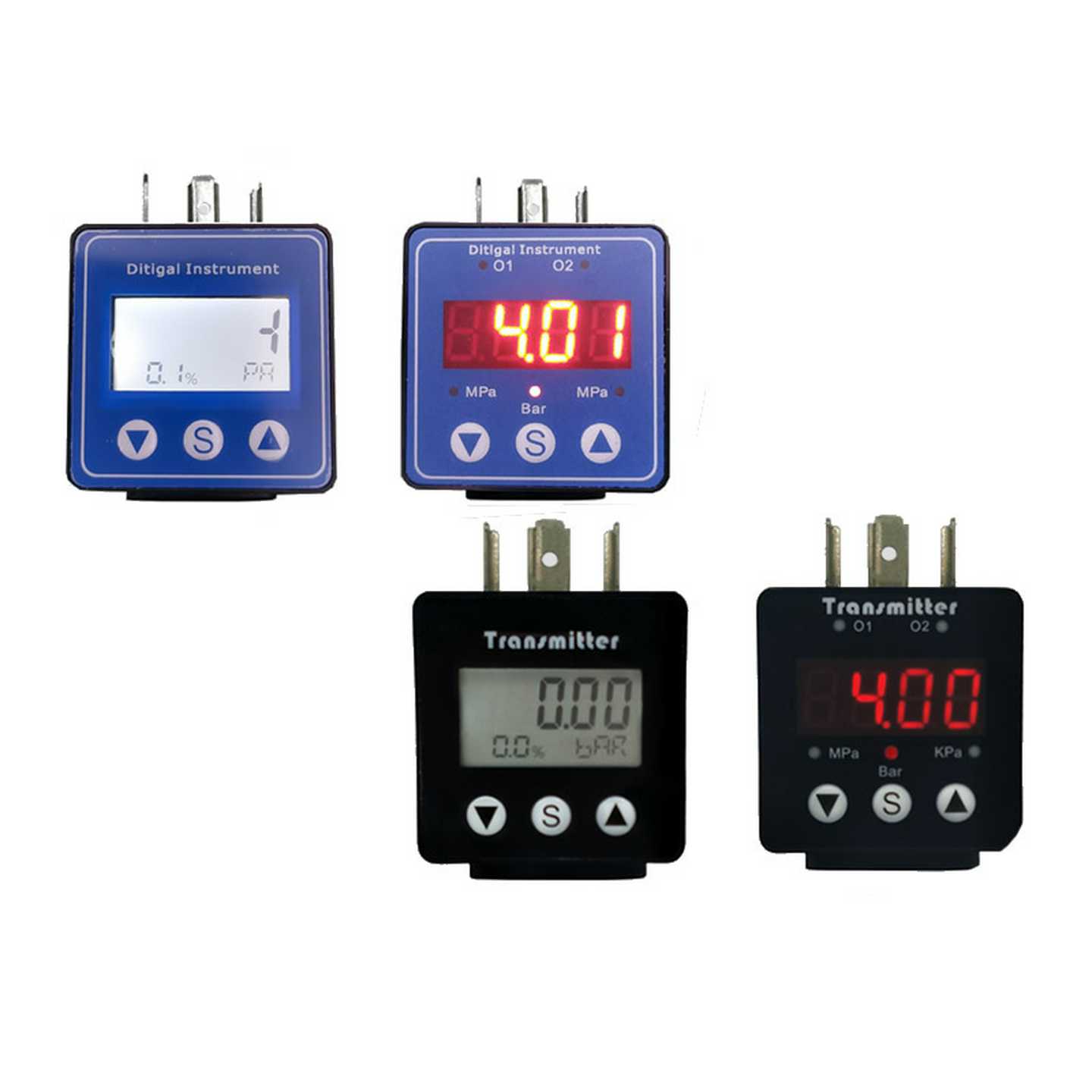 LED赫斯曼压力变送器温度表头LCD液晶显示420mA数显RS4i85通讯