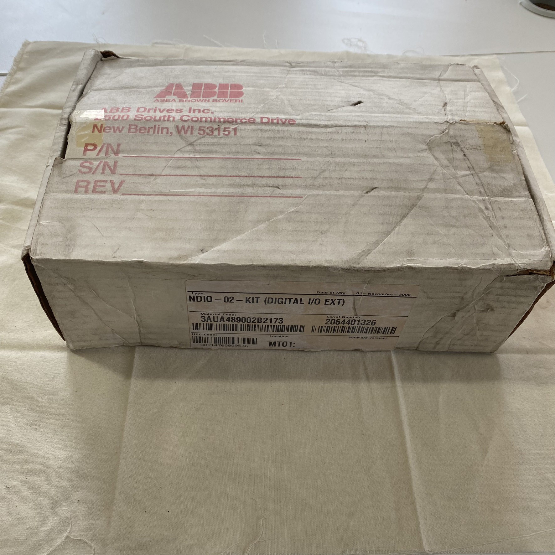 【请询价】全新ABB数字IO扩展模块NDIO-02芬兰原装带说明